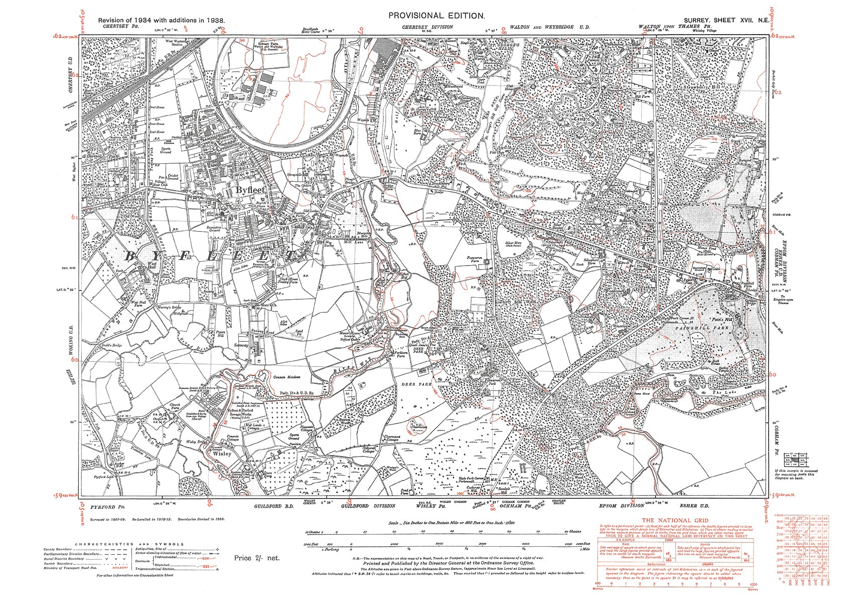 Surrey Old Ordnance Survey Maps 110560 Scale 6inch To The Mile Old Map Downloads 8389