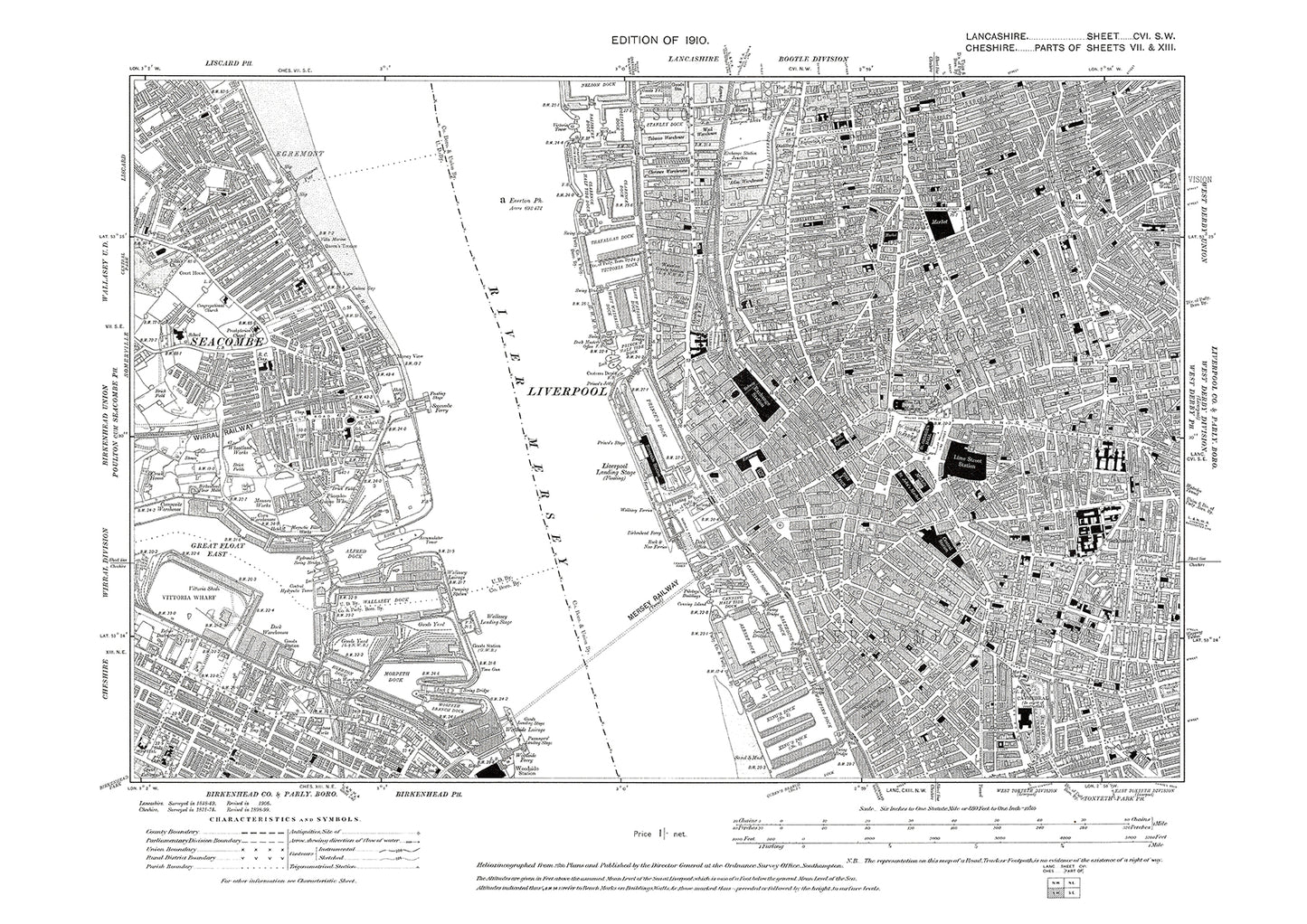 Liverpool west - Lancashire in 1910 : 106SW