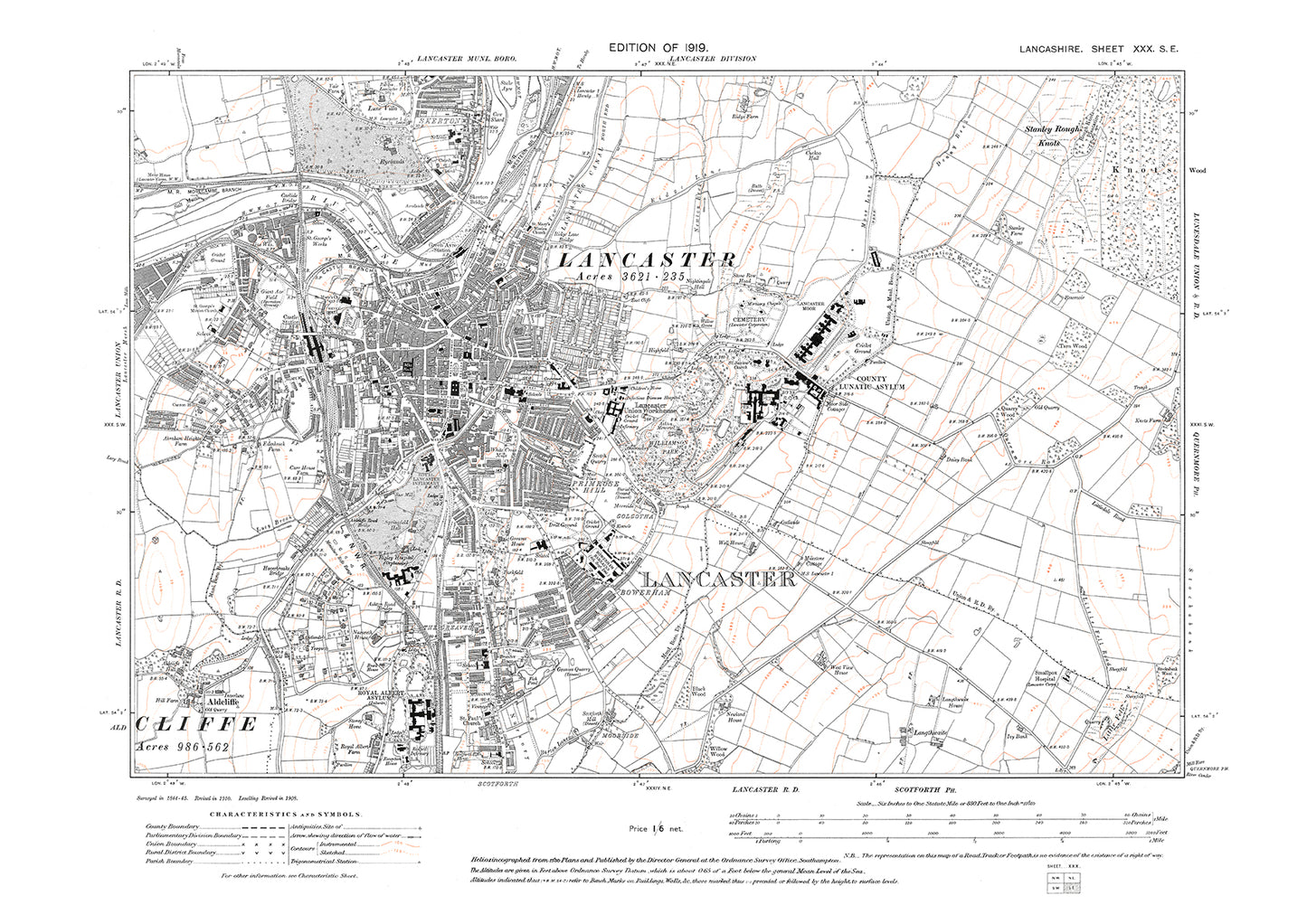 Lancaster - Lancashire in 1919 : 30SE