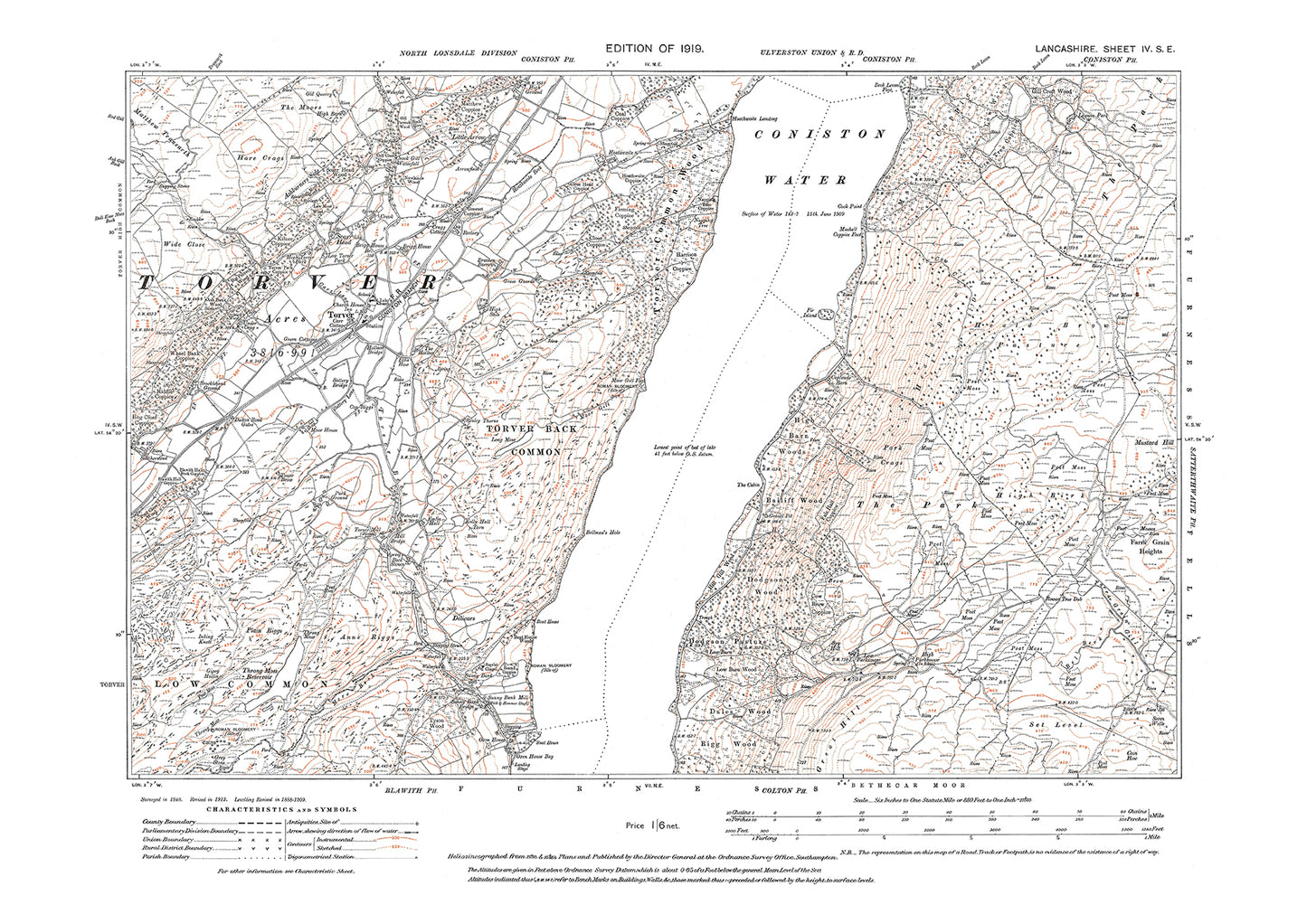 Torver - Lancashire in 1919 : 4SE