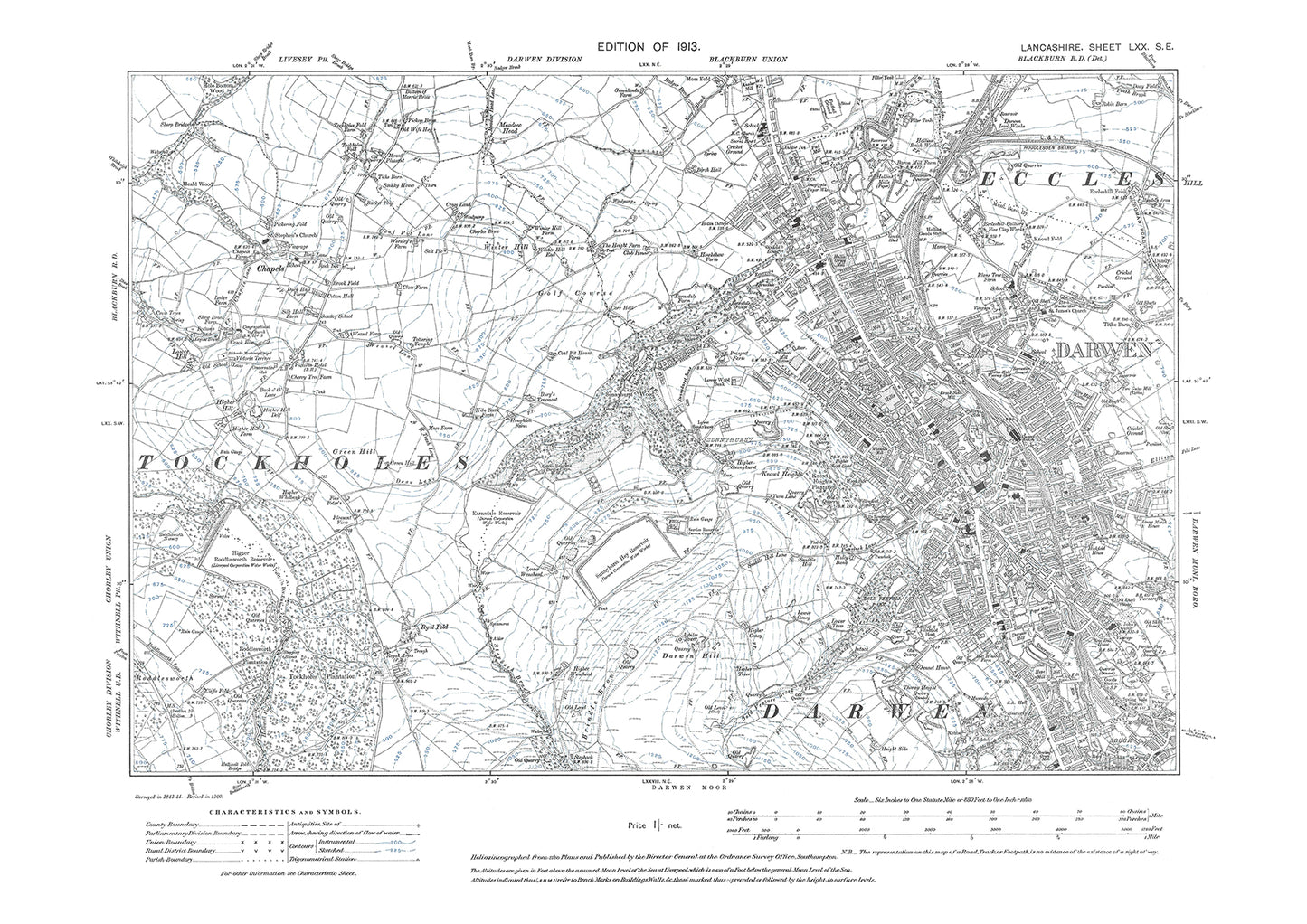 Darwen - Lancashire in 1913 : 70SE