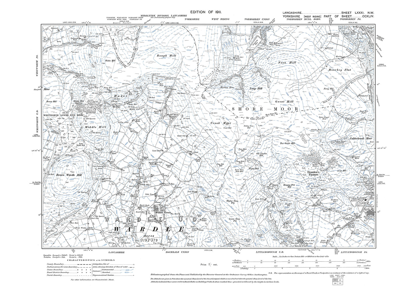 Water Grove - Lancashire in 1911 : 81NW