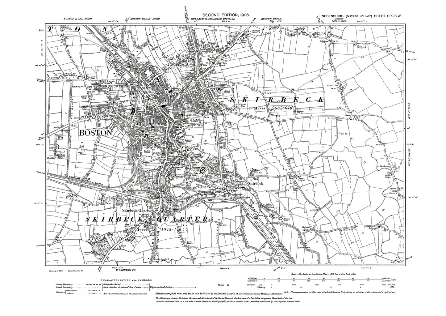 Boston, Skirbeck, Lincolnshire in 1906 : 109SW