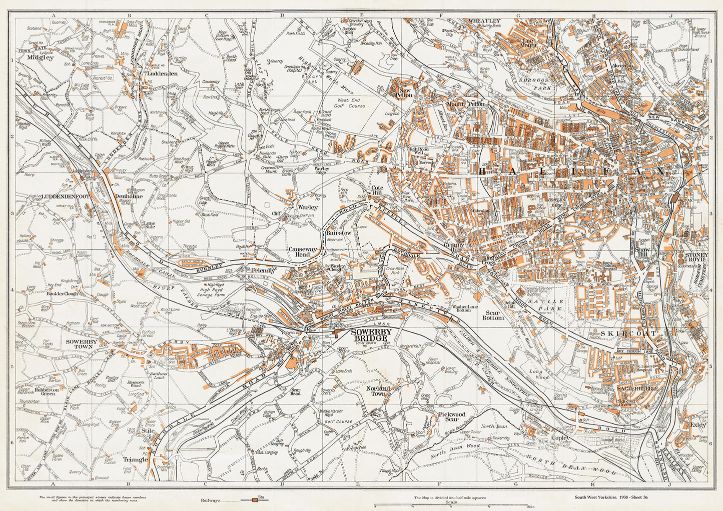 Yorkshire in 1938 Series - Halifax area - YK-36