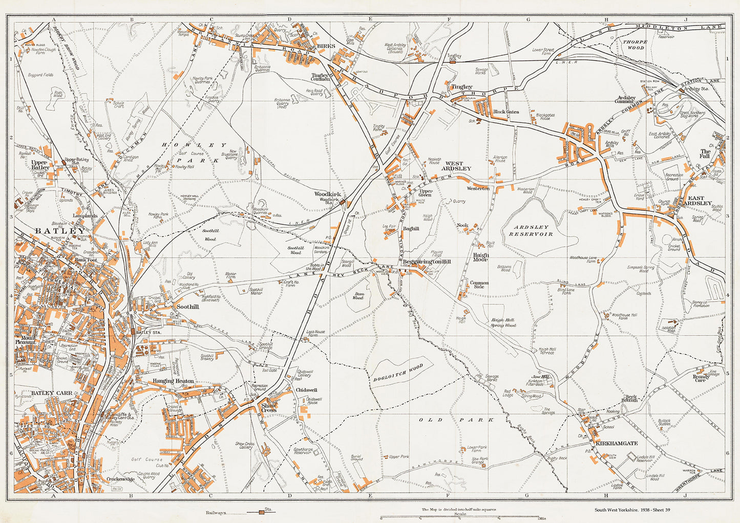 Yorkshire in 1938 Series - Batley, Birks, East Ardsley - YK-39