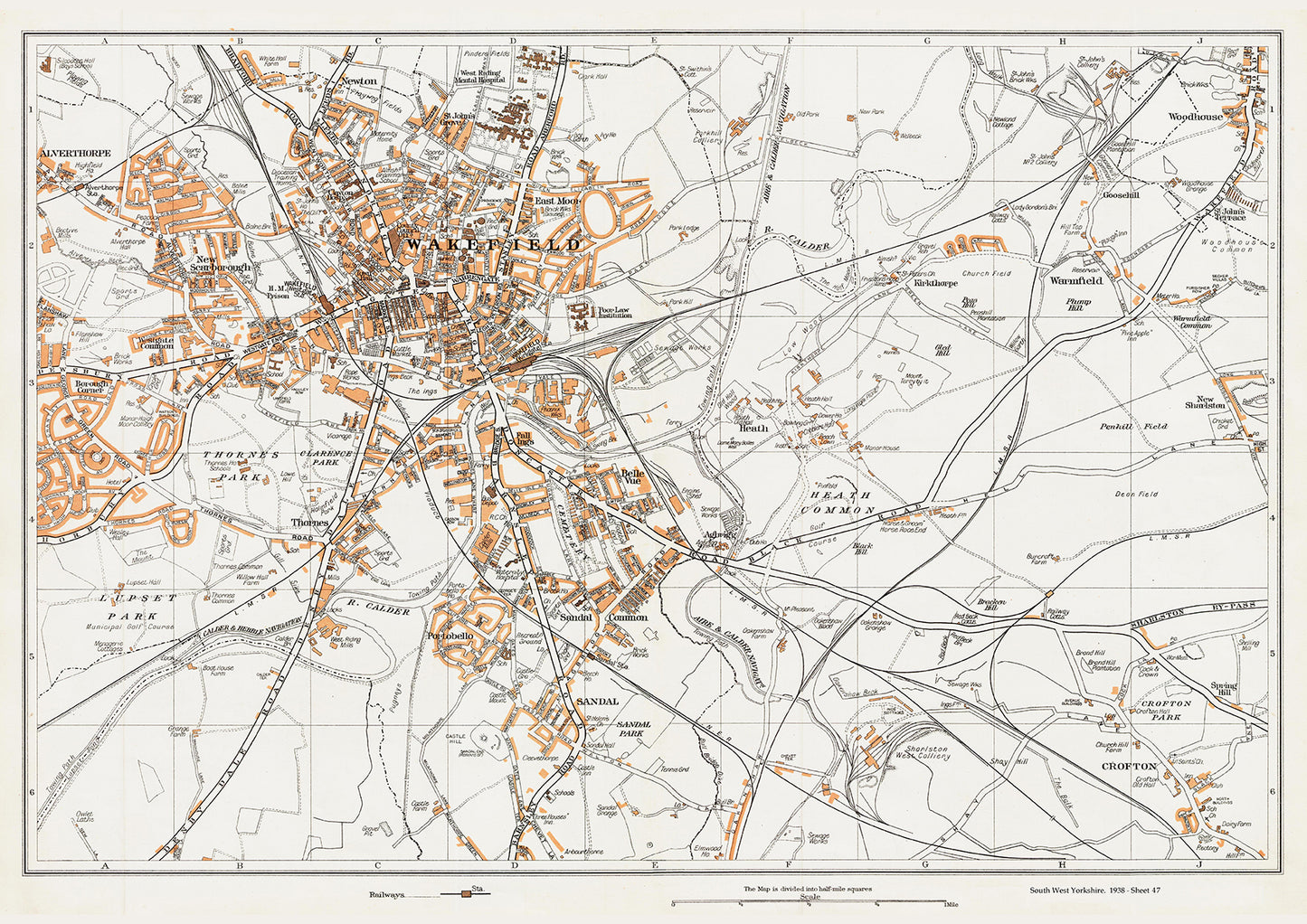 Yorkshire in 1938 Series - Wakefield area - YK-47