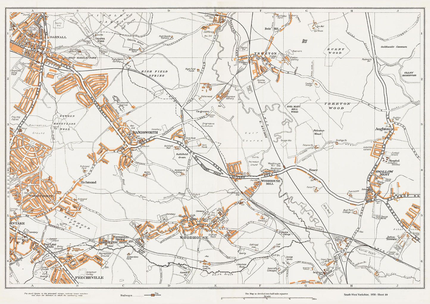 Yorkshire in 1938 Series - Sheffield (east) area - YK-89