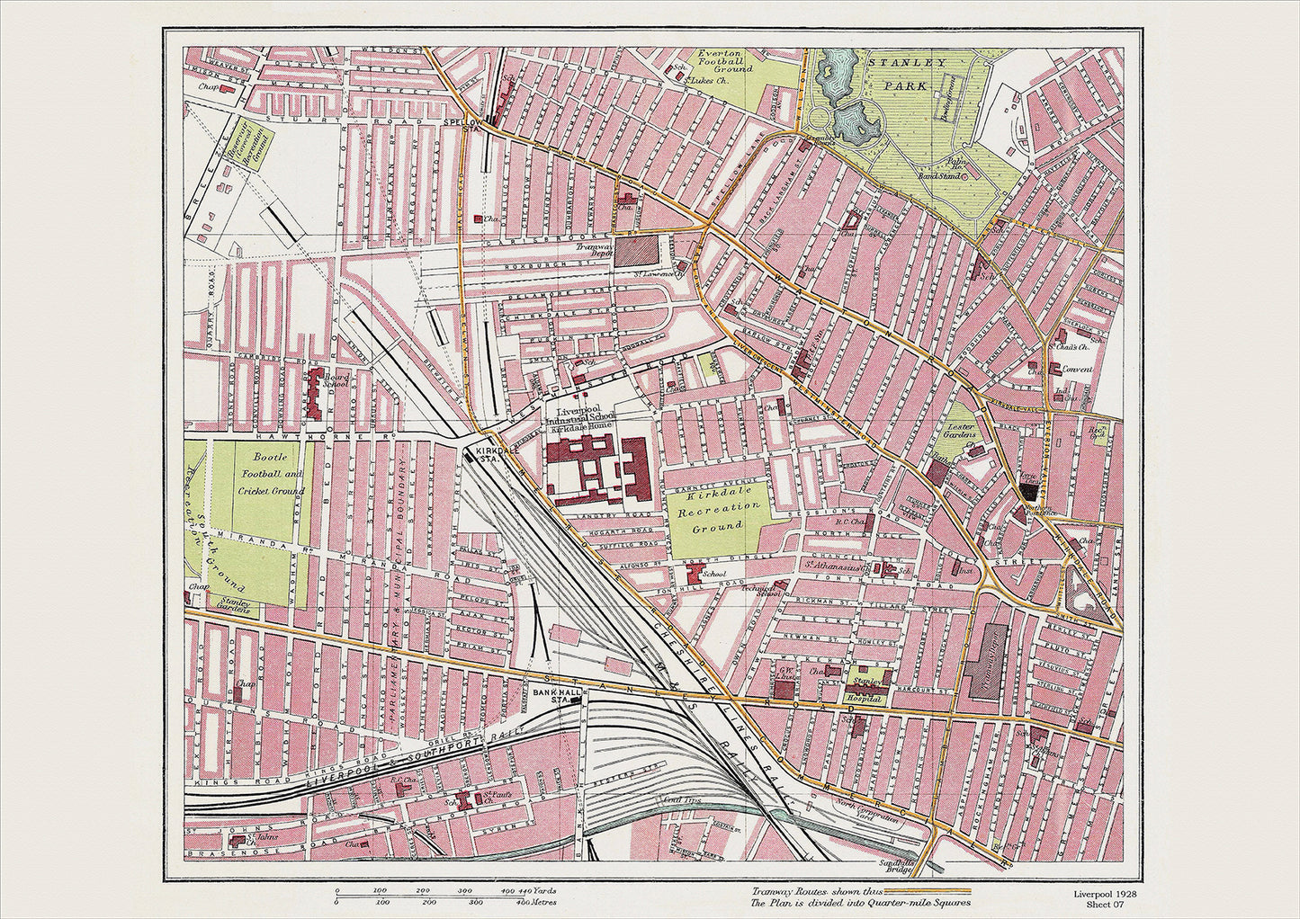 Liverpool in 1928 Series - showing Kirkdale area (Liv1928-07)