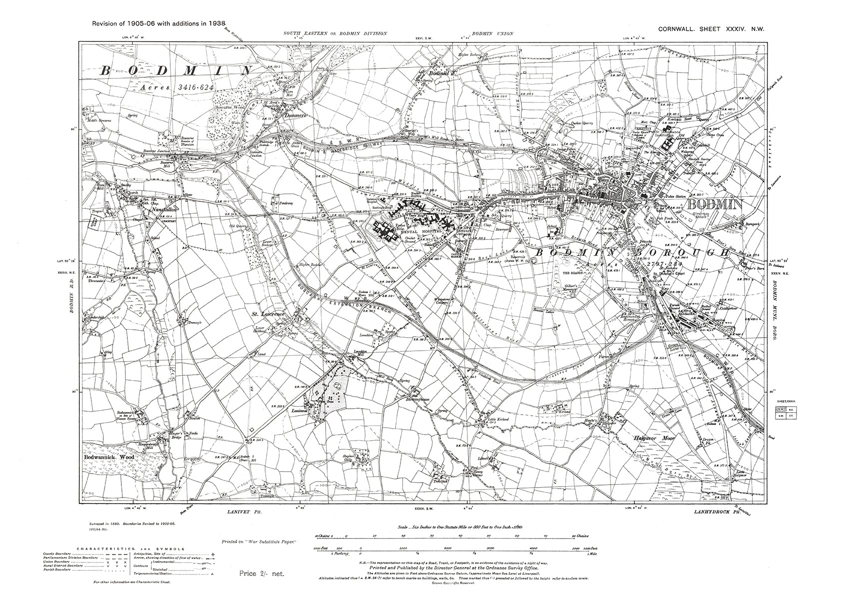 Cornwall - Old Ordnance Survey maps, 1:10560 scale (6inch to the mile ...