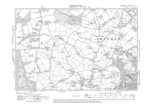 St Helens (northwest), Windle - Lancashire in 1909 : 100SE