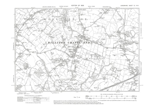 Billinge - Lancashire in 1909 : 101NW