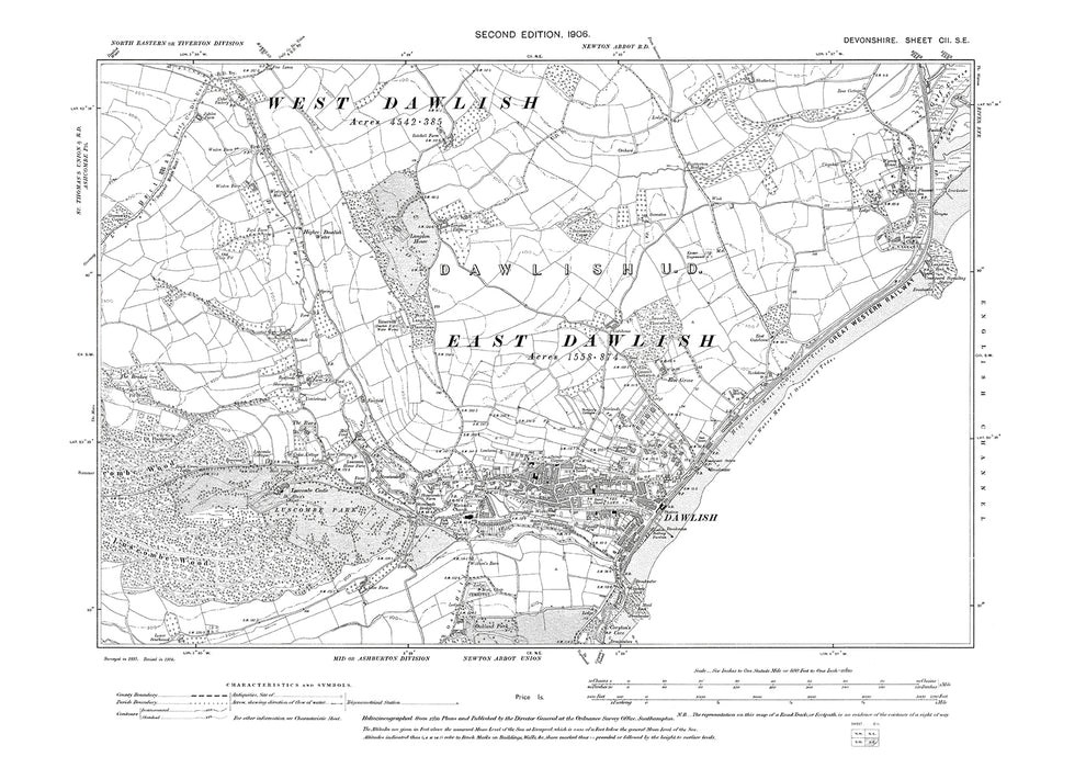 Dawlish, Old Map Devon 1906: 102SE – Old Map Downloads