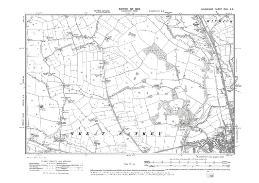 Warrington (northwest) - Lancashire in 1908 : 108SE