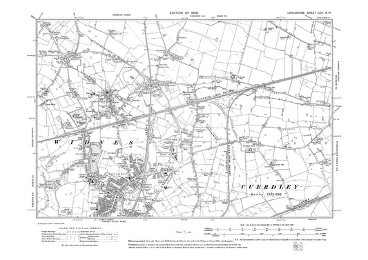 Widnes (north), Farnworth - Lancashire in 1908 : 115NW