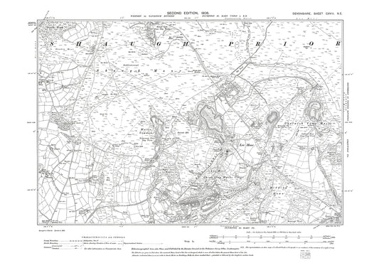 Lee Moor,  Old Map Devon 1906: 118NE