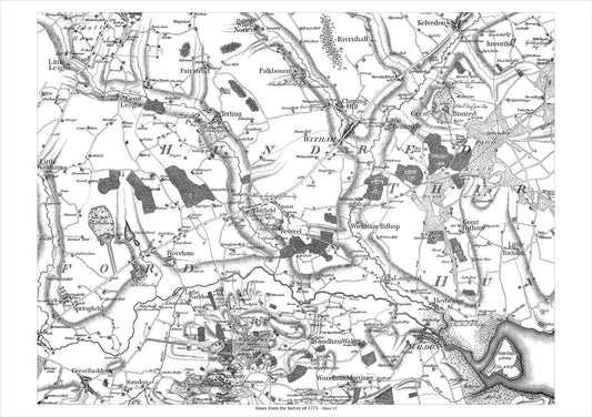 Maldon, Hatfield, Boreham, Kelvedon, White Notley, old map Essex 1777