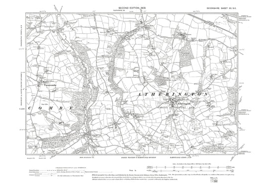 Atherington, Yarnscombe, Old Map Devon 1905: 20SE