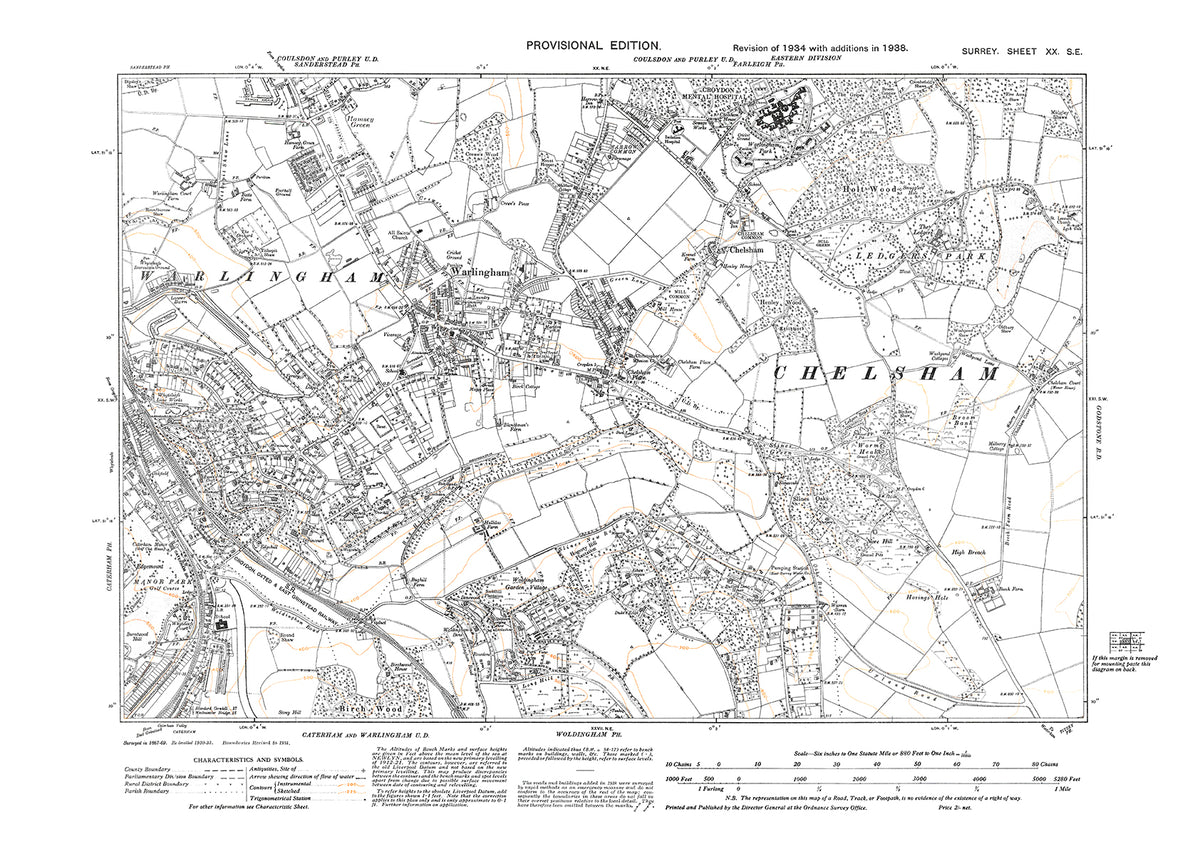 Warmingham Map Warlingham, Caterham (east), Woldingham (north), Chelsham, Croydon Men ...