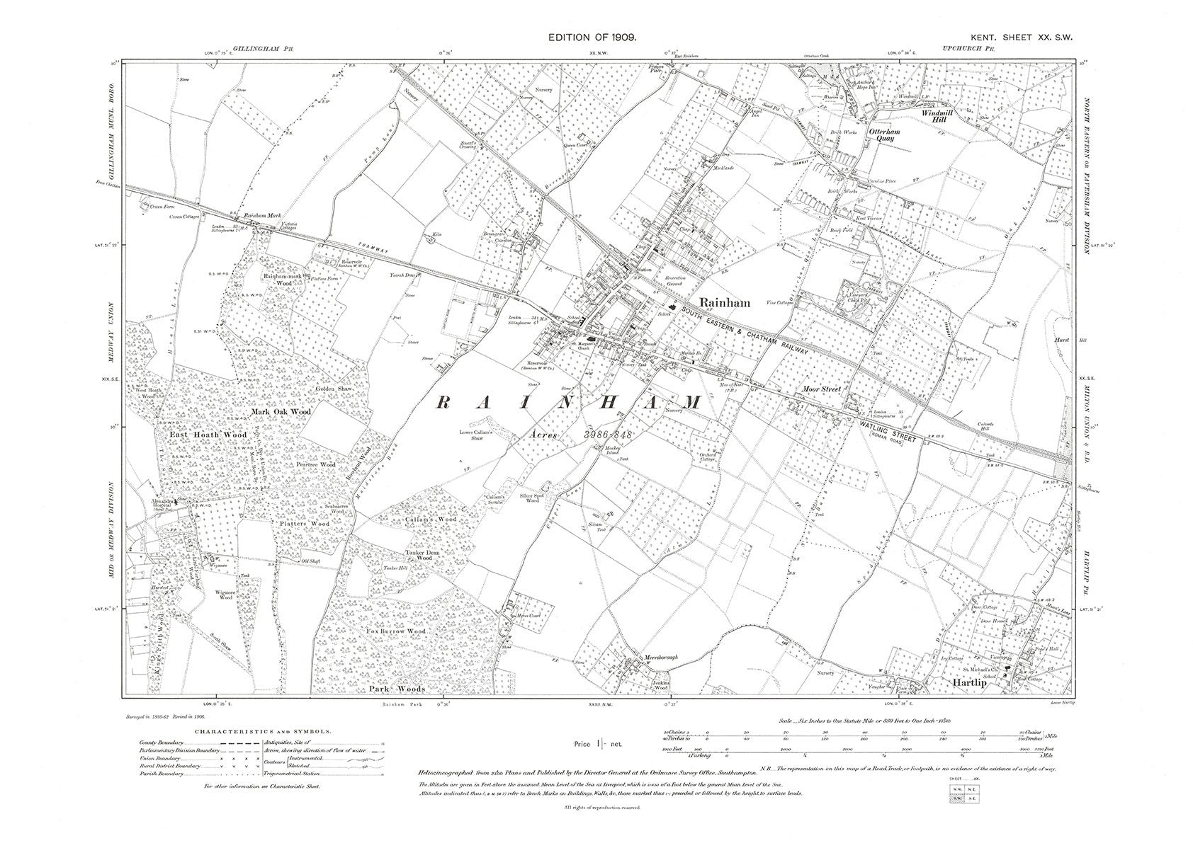 Rainham Old Map Kent 1908 20SW Old Map Downloads rainham-old-map-kent-1908-20sw-old-map-downloads