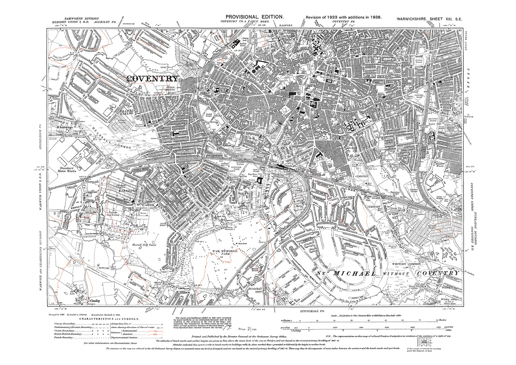Coventry Spencer Park Earlsdon Chapel Fields Old Map Warwickshire coventry-spencer-park-earlsdon-chapel-fields-old-map-warwickshire