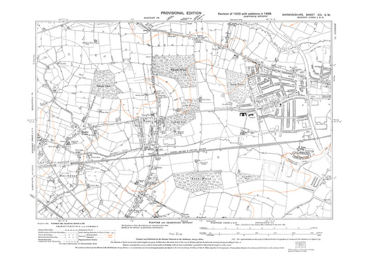 Tile Hill, Whoberley (west), Reaves Green, old map Warwickshire 1938: 21SW