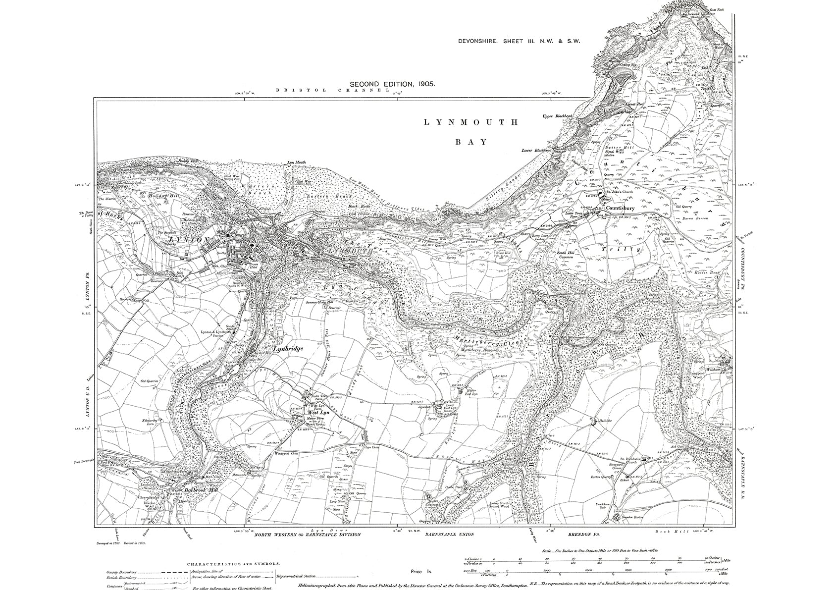 Lynton Lynmouth Lynbridge Old Map Devon 1905 3NWSW Old Map Downloads lynton-lynmouth-lynbridge-old-map-devon-1905-3nwsw-old-map-downloads