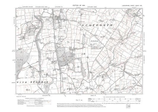 Lancaster (south) - Lancashire in 1914 : 34NE