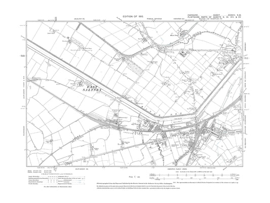 Old OS map dated 1912, showing Chester (west), Saltney in Cheshire 38SW