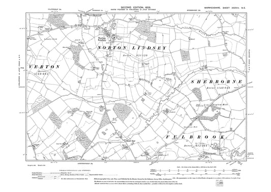 Norton Lindsey, Heath End, old map Warwickshire 1906: 38NE