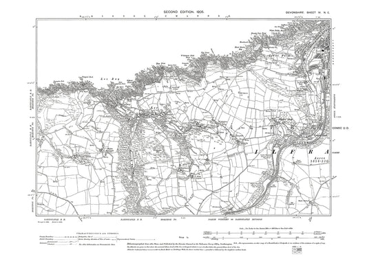 Ilfracombe (west), Lee, Old Map Devon 1905: 4NE
