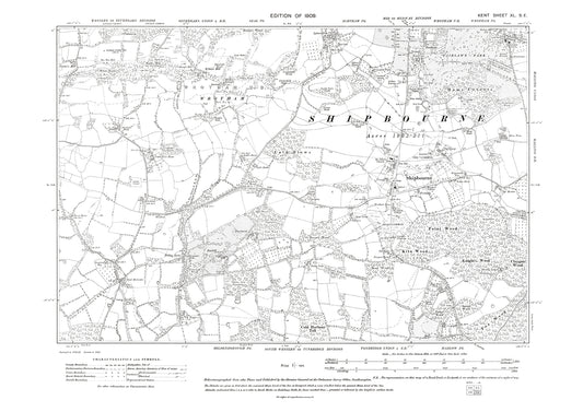 Copy of Sevenoaks, old map Kent 1910: 40NW