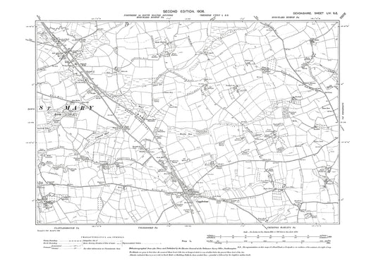 Copplestone, Morchard,  Old Map Devon 1906: 54SE