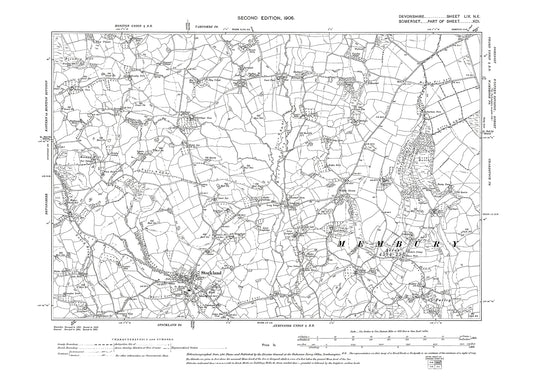 Stockland, Old Map Devon 1906: 59NE