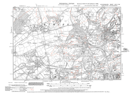 Gornal Wood, Himley, Wall Heath, Kingswinsford (north), old map Staffs 1938: 67SW