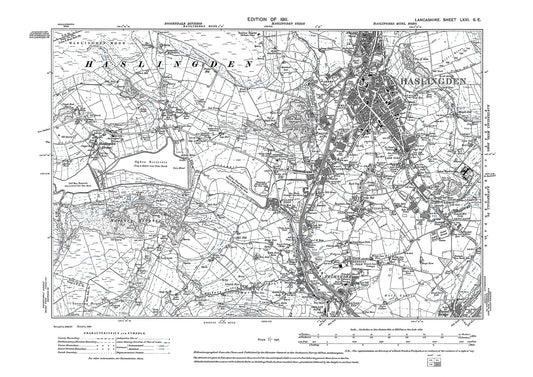 Haslingden - Lancashire in 1911 : 71SE
