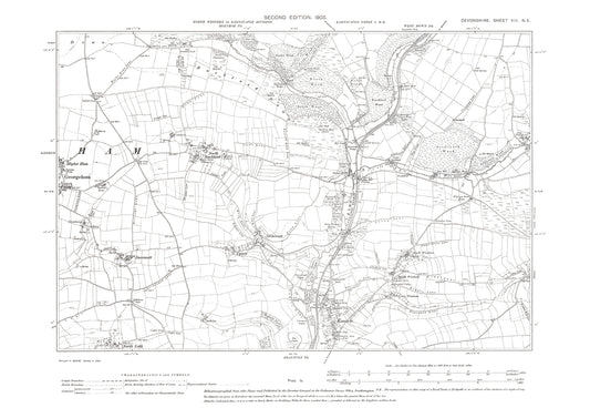 Georgeham (east), Knowle, North Buckland, Old Map Devon 1905: 8NE