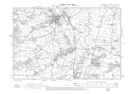 Colyton, Colyford, Old Map Devon 1906: 83NE