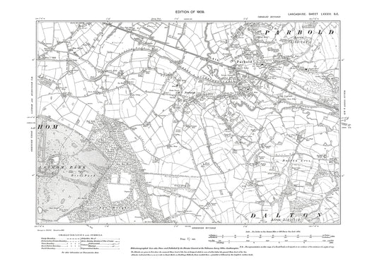 Parbold - Lancashire in 1909 : 84SE
