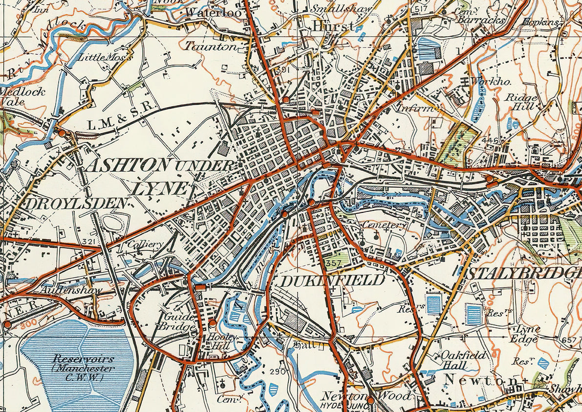 Ashton under Lyne in 1922 – Old Map Downloads