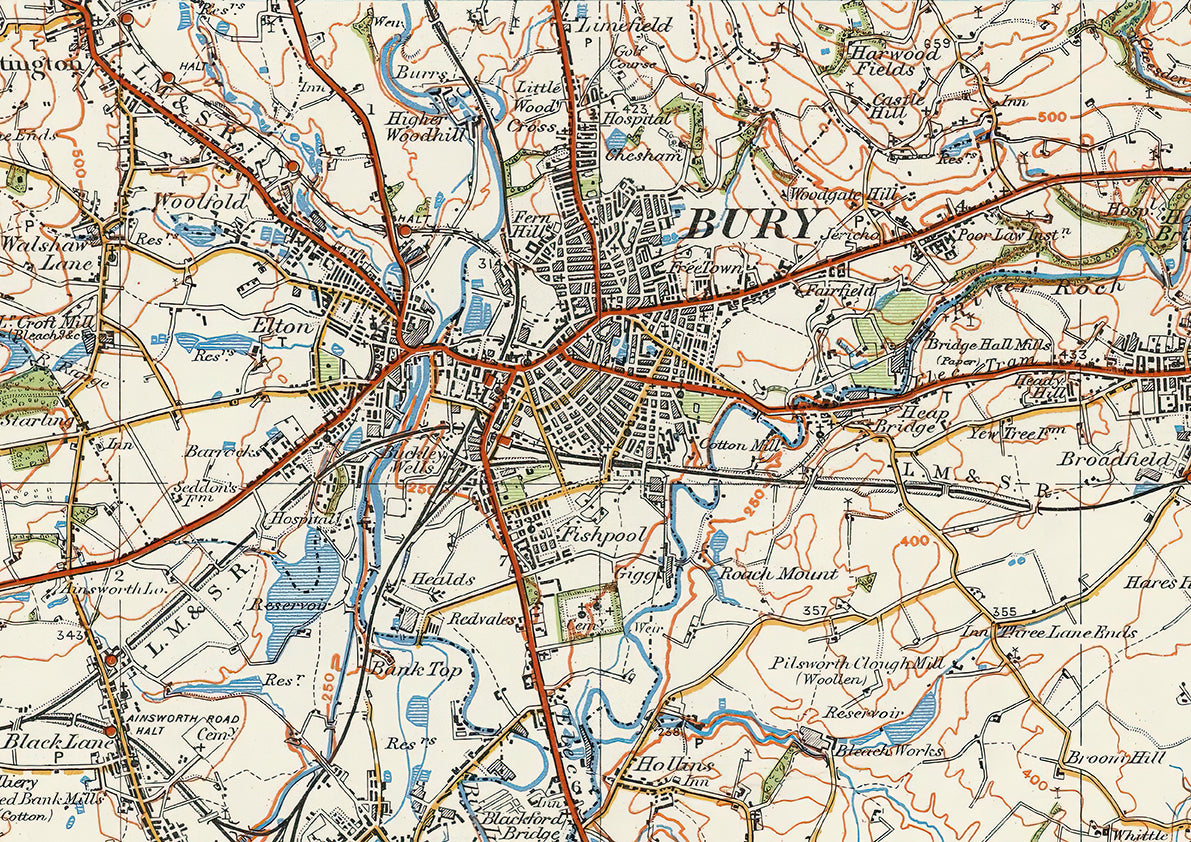 Town Environs Maps, 1920's – Old Map Downloads