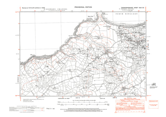 Nevin (west), Edern, old map Caernarvon 1949: 31SE