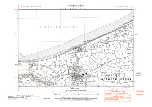 Abergele, Pensarn, old map Denbigh 1949: 4SE
