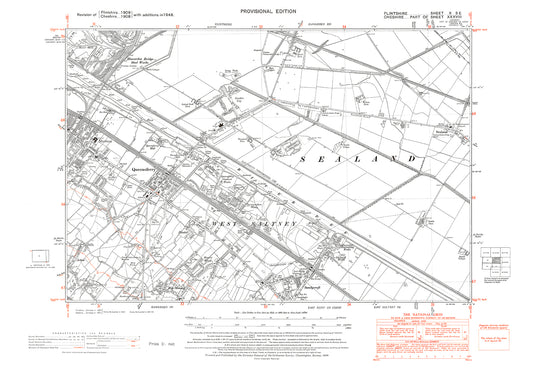 Flintshire - Old Ordnance Survey maps, 1:10560 scale (6inch to the mil ...