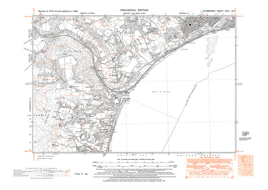 Swansea (southwest), Brynmill, Black Pit, Mayals, old map Glamorgan 1948: 23SE