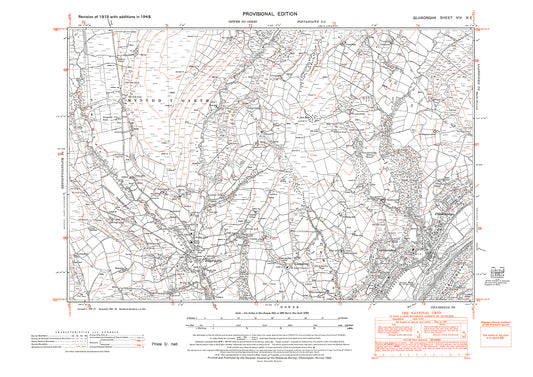 Llangiwg, Ryd-y-fro, Ynys-meudwy, Cilmaengwyn, old map Glamorgan 1948: 8NE