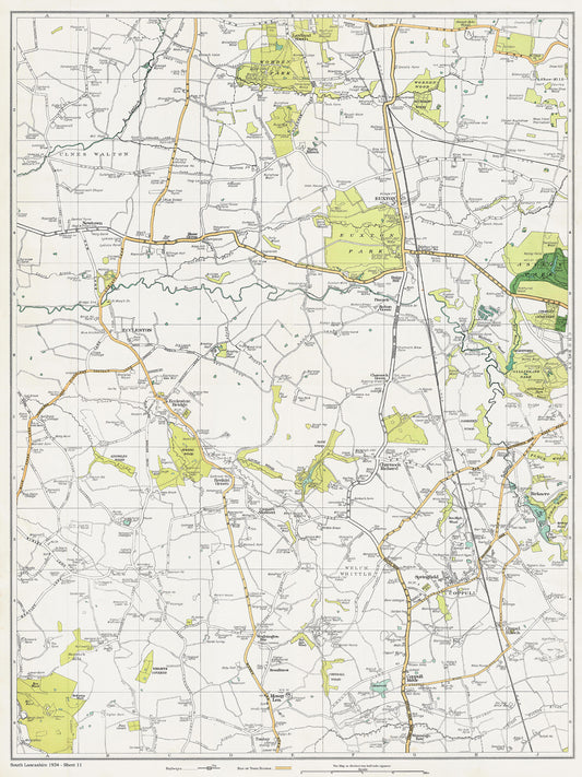 Lancashire (south) 1934 Series - Leyland South, Newtown area - sheet 11