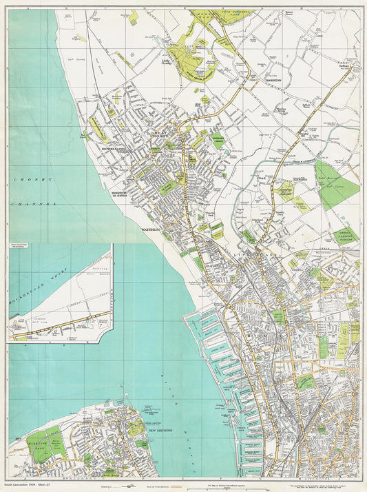 Lancashire (south) 1934 Series - Great Crosby, Bootle, New Brighton area - sheet 27