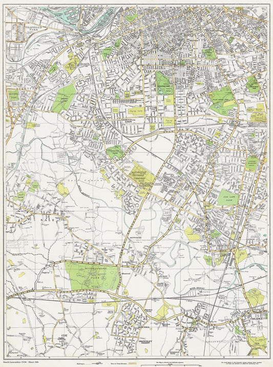 Lancashire (south) 1934 Series - Manchester (southwest), Salford Docks area - sheet 34b