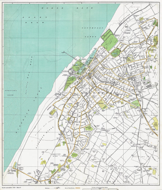 Lancashire (south) 1934 Series - Southport area - sheet 8