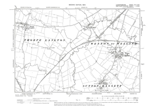 Thorpe Langton - Leicestershire in 1904 : 46SW